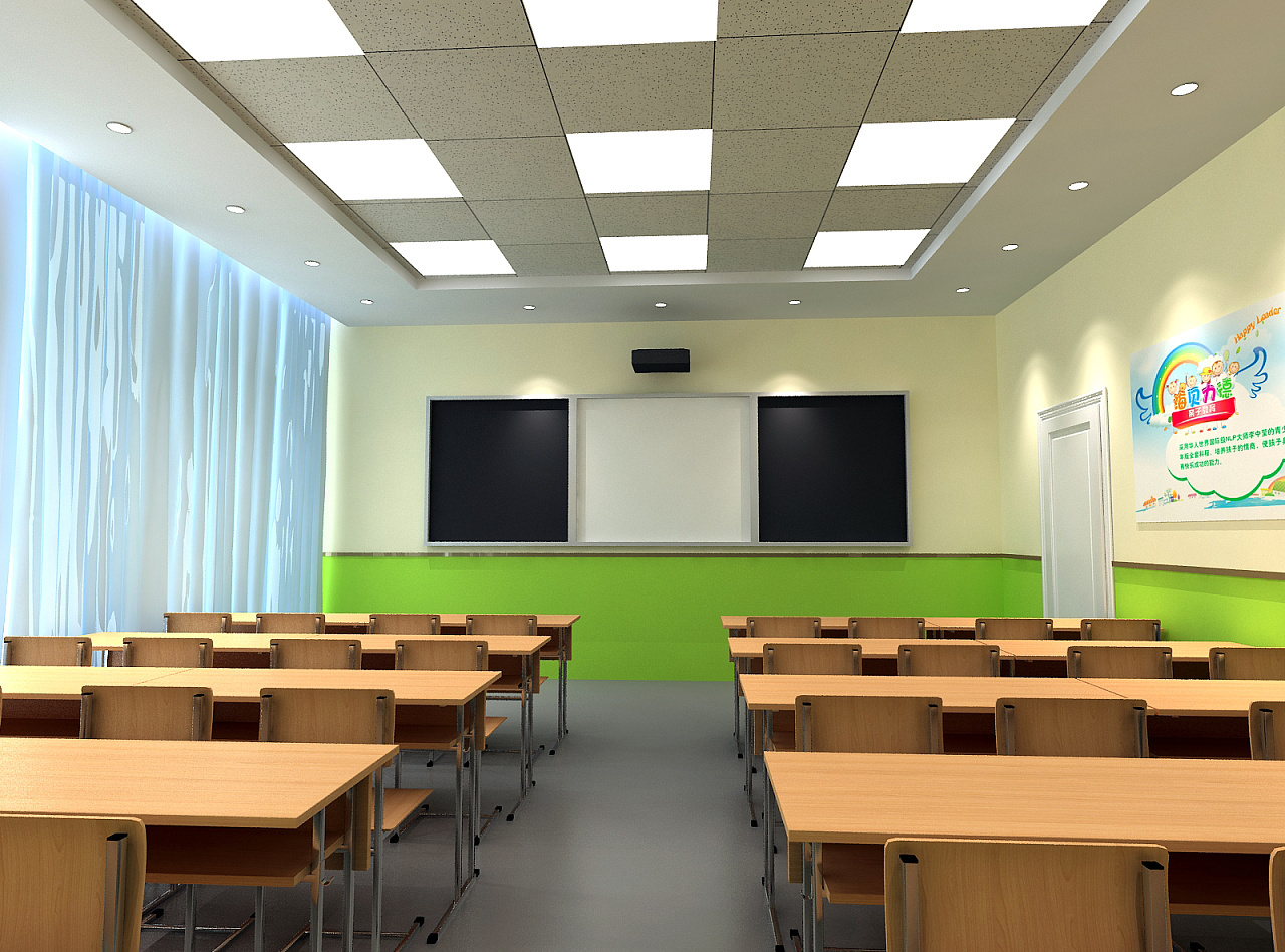 重庆培训学校设计效果图/培训学校施工/培训学校装修