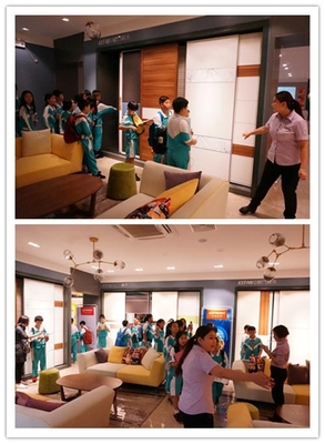 【参观之旅】究竟有多大的魅力令这批学生向科凡定制O2O体验馆“进攻”